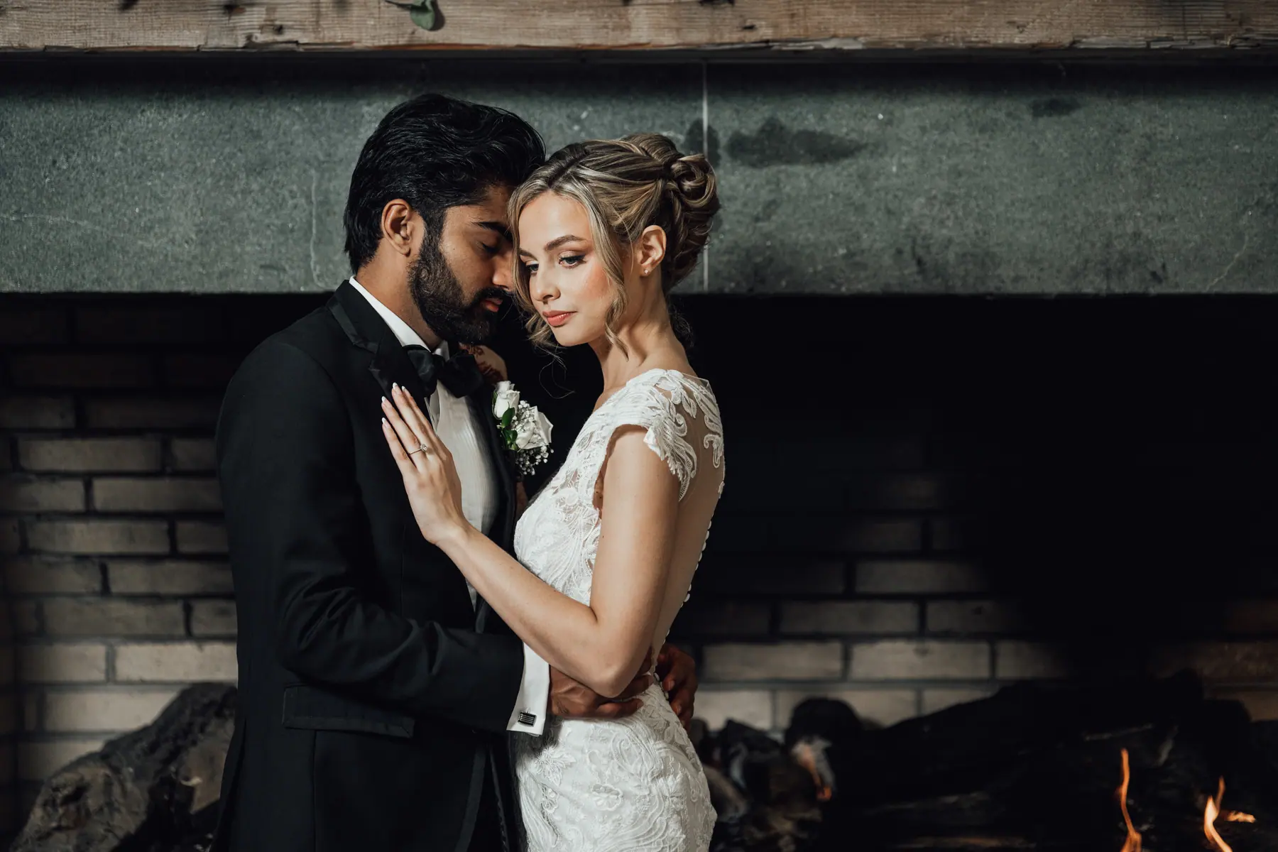 The couple during the celebration