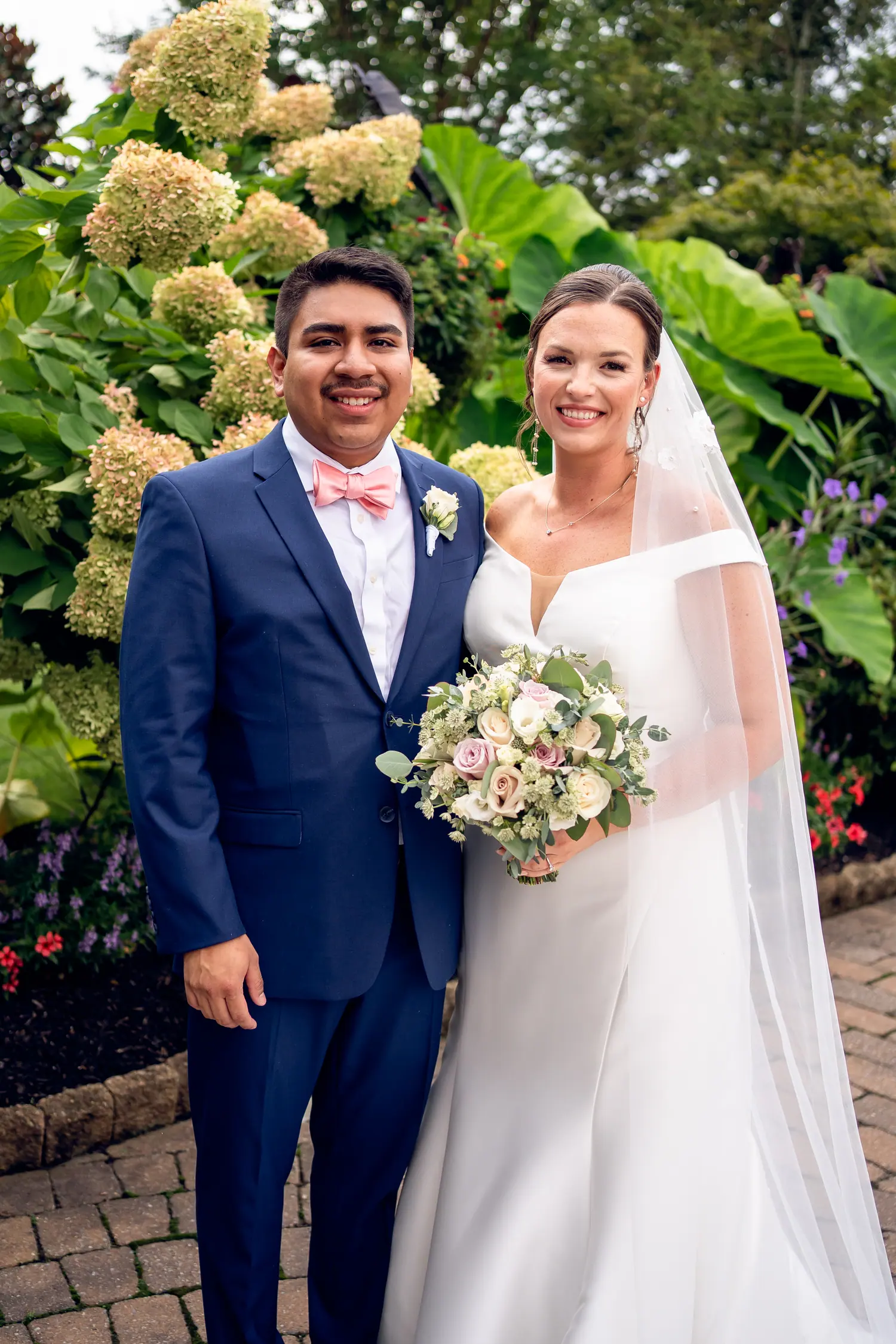 Portrait of the couple before dinner